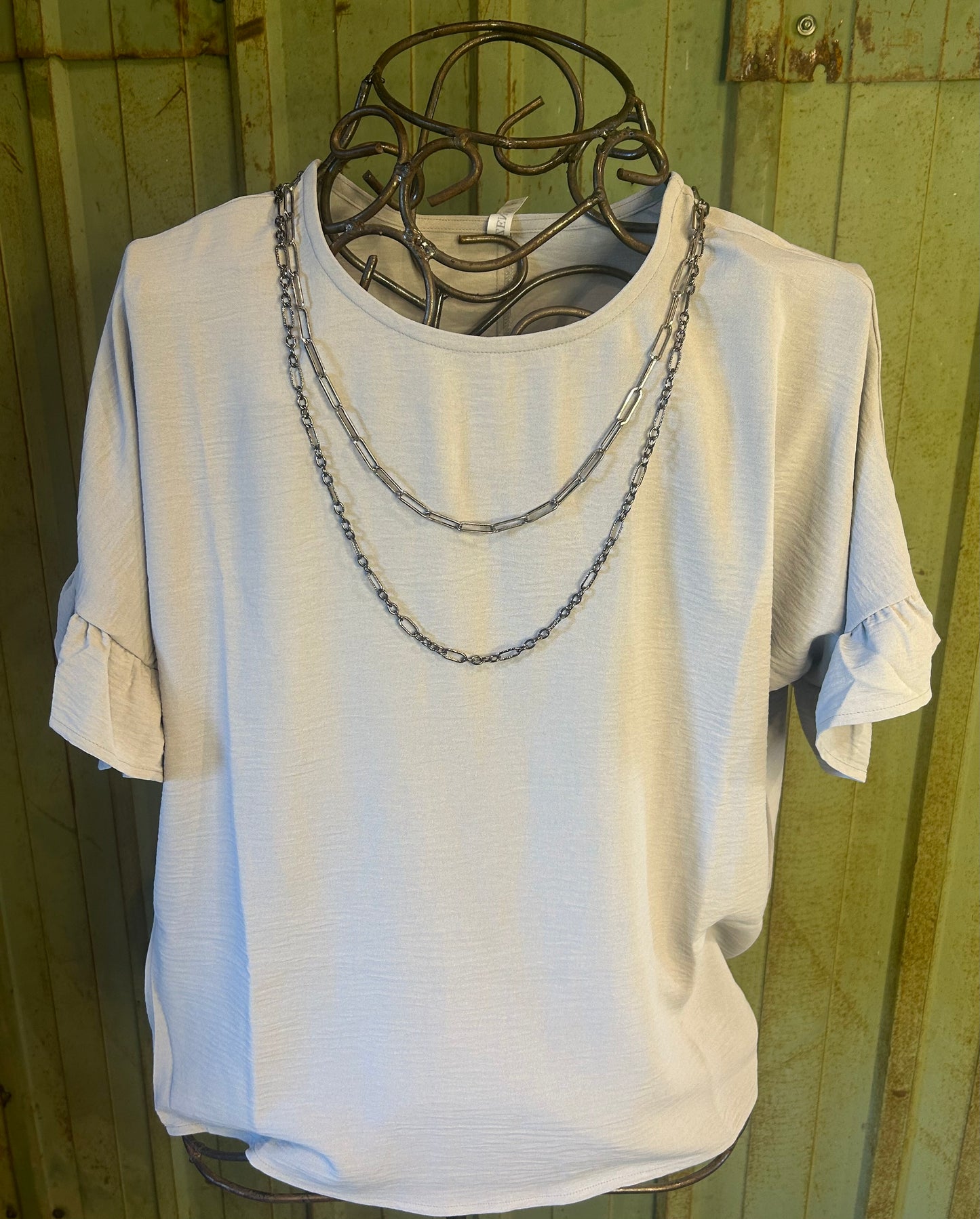 Ruffle Sleeve Top