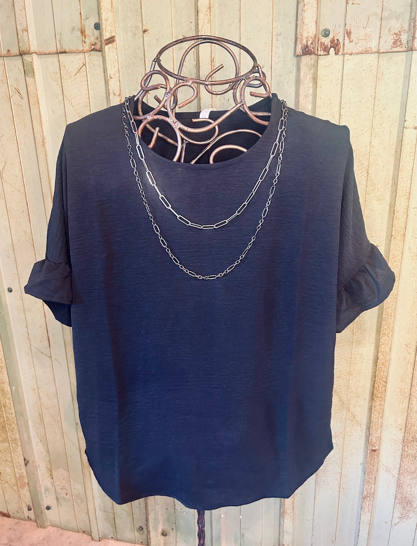 Ruffle Sleeve Top