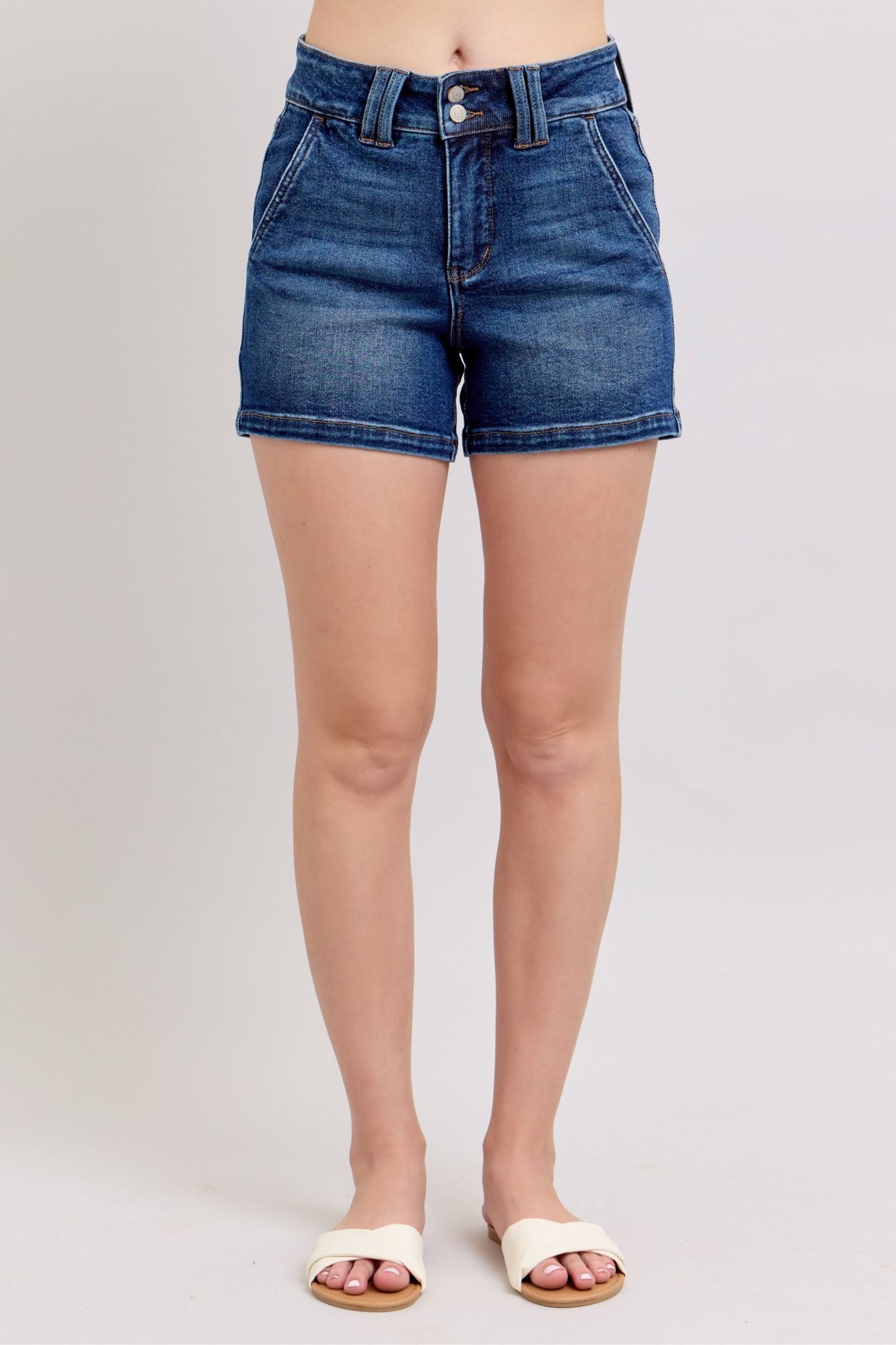 Judy Blue double button waistband shorts