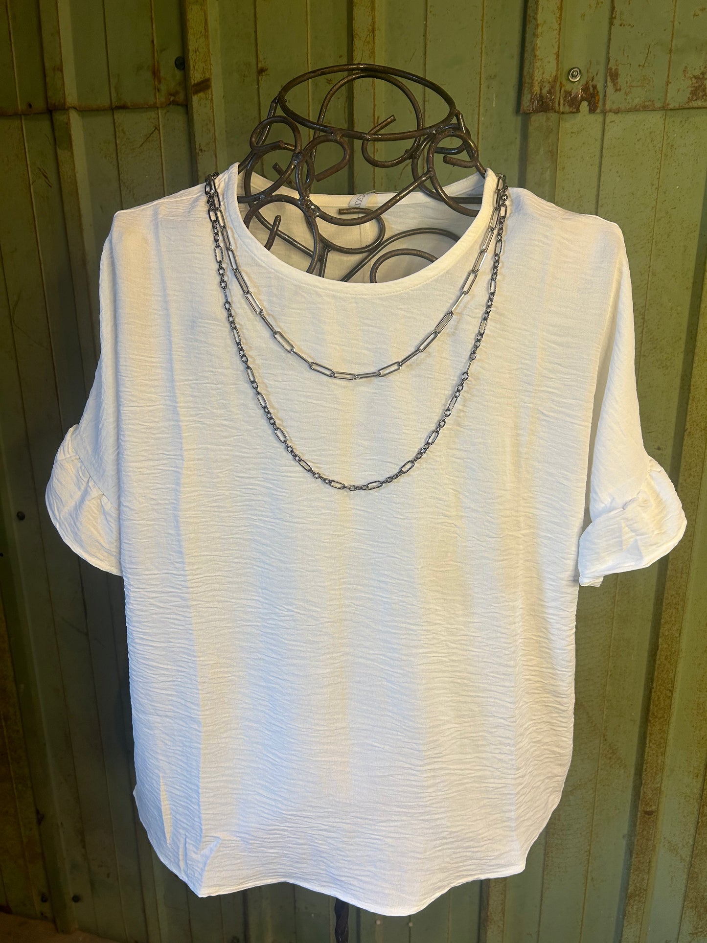 Ruffle Sleeve Top