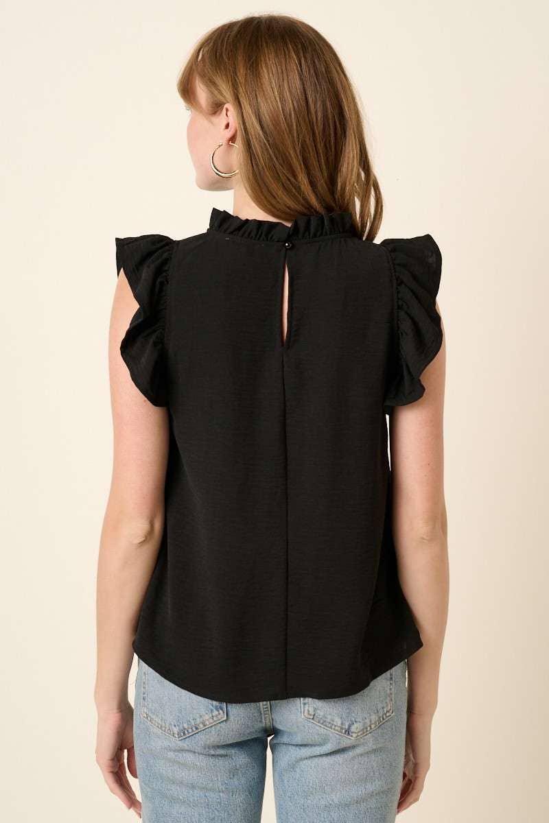 AIRFLOW RUFFLE DETAIL BLOUSE