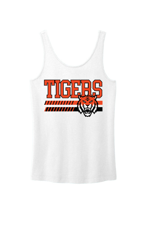 Cushing Tigers Ladies Beach Wash Tank